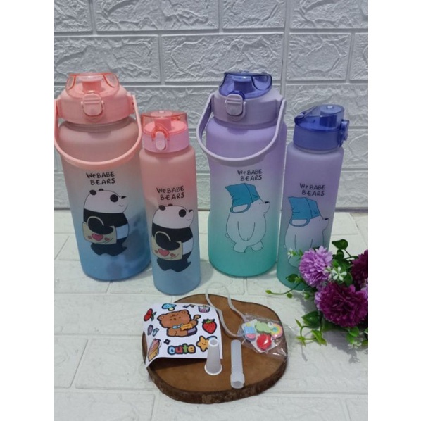 Botol gradasi beranak karakter  /Botol viral gradasi