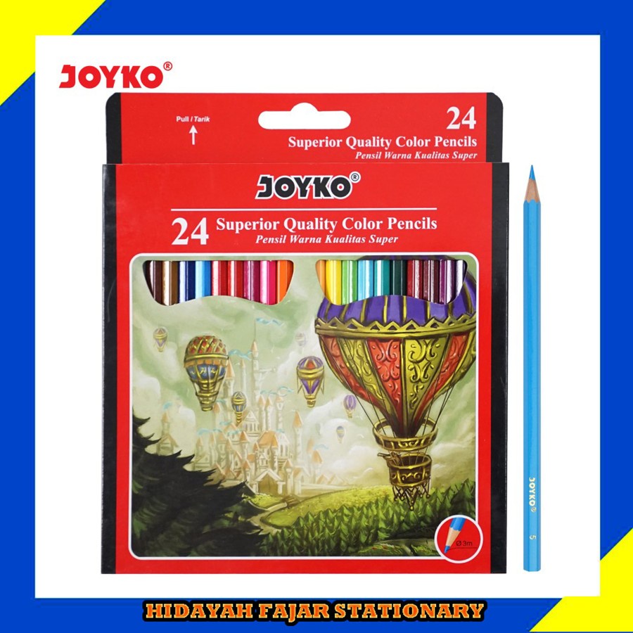 

Pensil Warna Super - Pensil 24 Warna - Colour Pencils 101