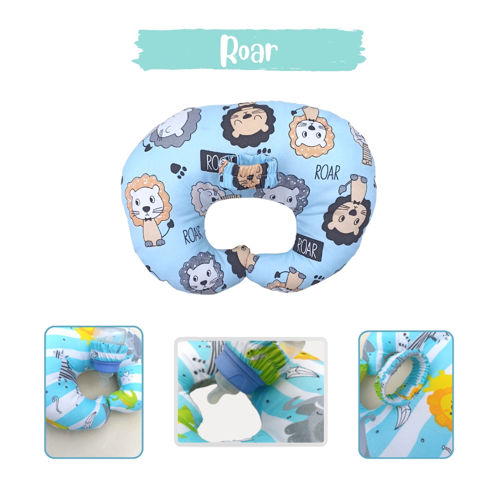 Bantal Dot Bayi Variasi Roar| Bantal Dot | Bantal Susu Anti Pegal | Bantal Dot Susu Bayi | Baby Bottle Holder