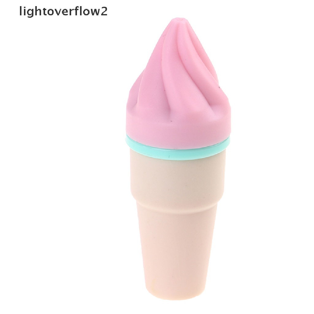 (lightoverflow2) 6pcs / Pak Es Krim Kawaii Warna Permen Untuk Perlengkapan Sekolah / Kantor