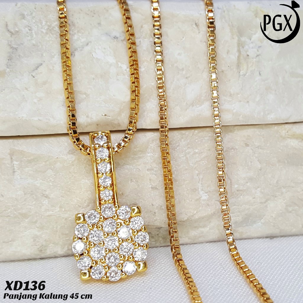 PGX Kalung Wanita Xuping Aksesoris Fashion Perhiasan Lapis Emas Premium - XD136