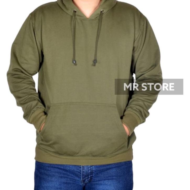 Stok Terbatas L,XL,XXL Jake jumper hoodie polos hijau army mr store