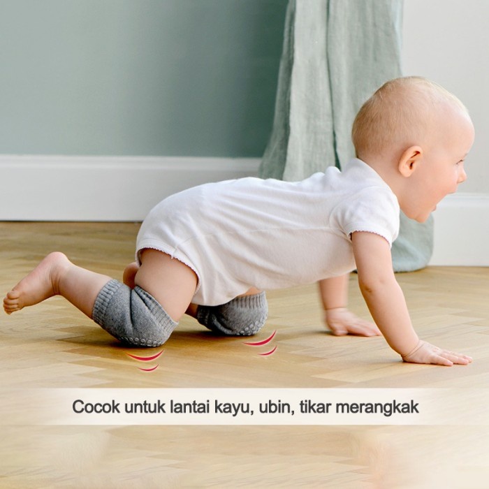 kaos pelindung lutut kaki anak bayi merangkak balita anti slip