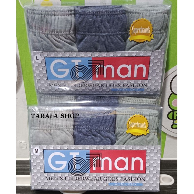 Celana Dalam GT man GMX Isi 3 Pcs/ CD Pria Dewasa Termurah Terlaris