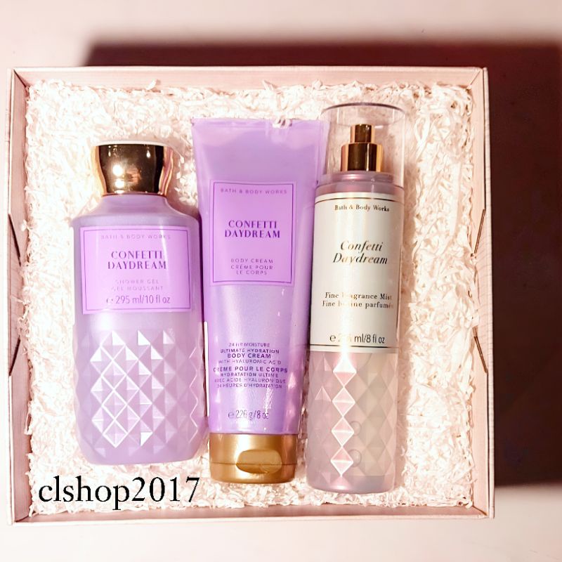 BBW CONFETTI DAYDREAM GIFT SET PAKET BATH &amp; BODY WORKS