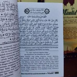 "PAK.18Oc22r" Kitab Al Barzanji Al Maulid Petuk Ukuran Saku Terjemah Al Maulid Diba'i Burdah Makna P