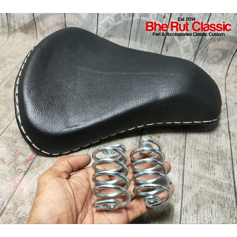 Jok Chopper Jok Custom Chopper Old Model Hitam Set Per Spiral