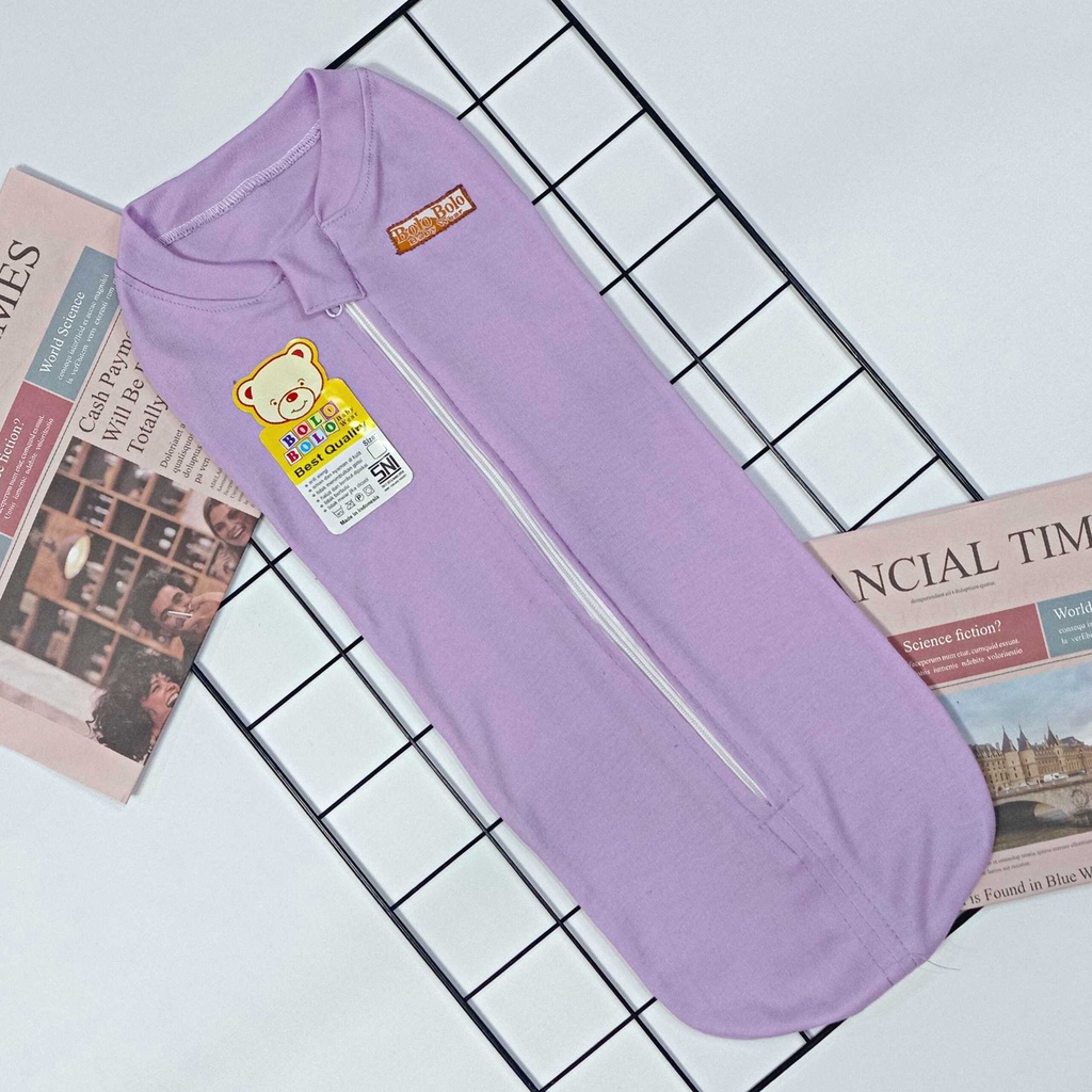 Serian Lilac - 3 pcs Bedong INSTAN RESLETING LILAC SERIES merk SNI Bolo - Bolo / Bedong Bayi INSTAN Serian Lilac