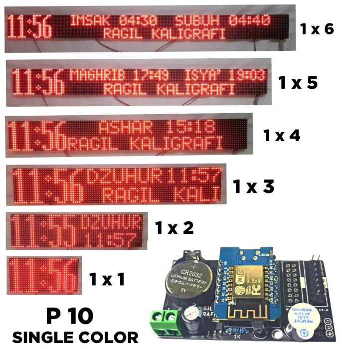 Kontroler Jws P10- Kontroler Jam Sholat Digital P10 Runing Teks