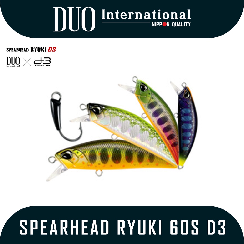 Umpan Pancing Lure Merk Duo International Spearhead Ryuki 60S D3