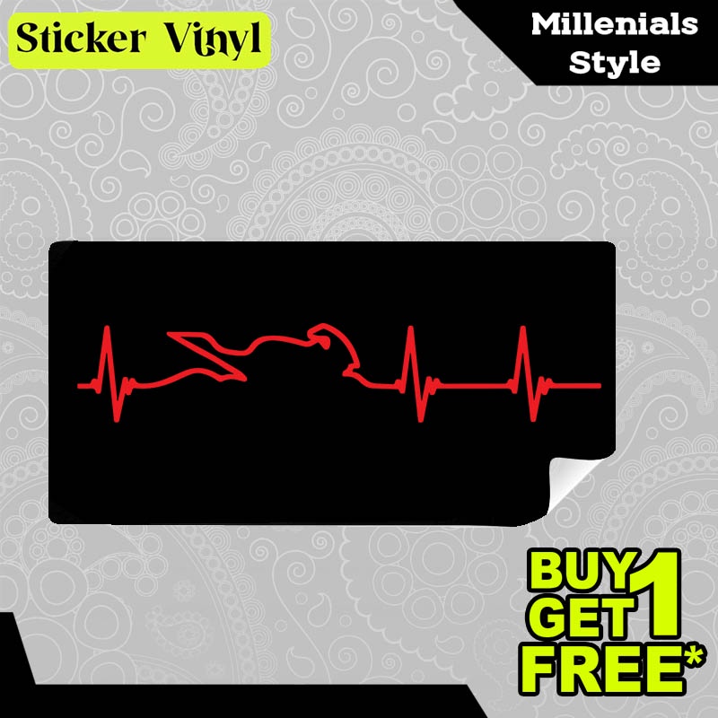 

Stiker Sticker Detak Jantung Motor Gambar Unik Desain Keren dan Kekinian Aesthetic Bahan Vinyl Satuan Anti Air