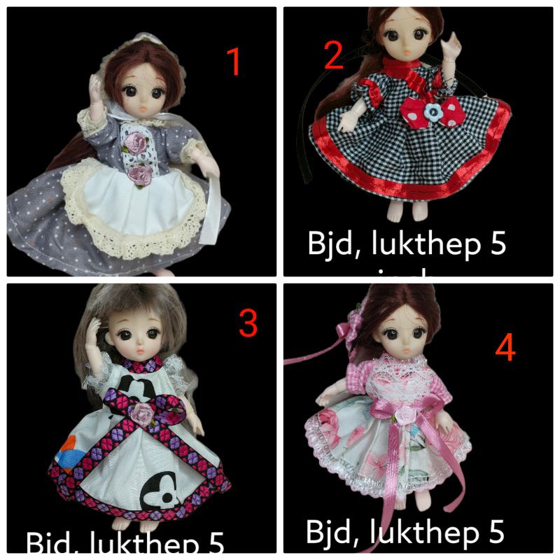 baju boneka bjd, lukthep size 5 inch atau 12 cm