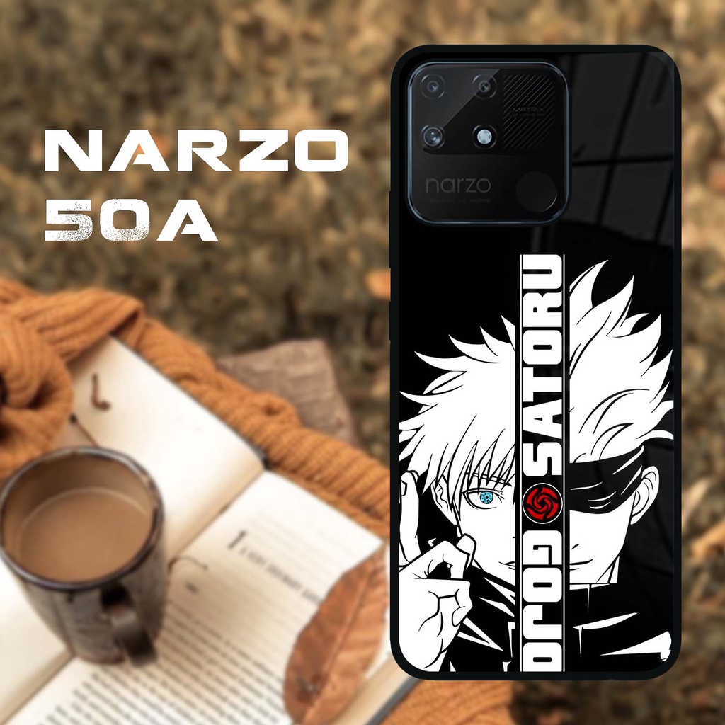 Case Kilau Realme Narzo 50a | Narzo 50A| Casing Hp Realme | Pelindung Smartphone | Motif Jujutsu Kai
