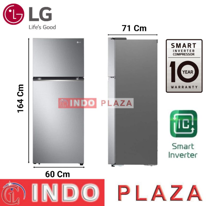 KULKAS LG 2 PINTU GN-B312PLGB / PXGB SMART INVERTER / LINEAR COOLING