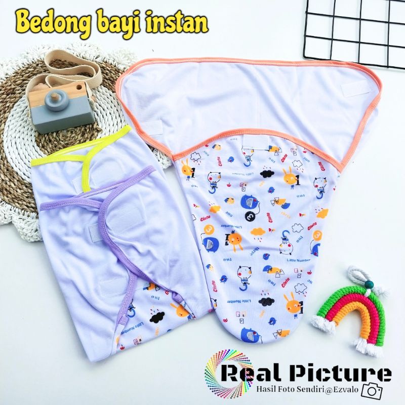 Bedong bayi instan 1 pcs