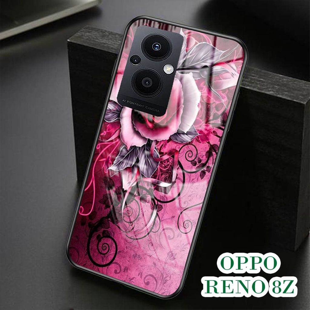 Softcase Kaca Oppo Reno 8z - Case Handphone OPPO Reno 8z [T23].