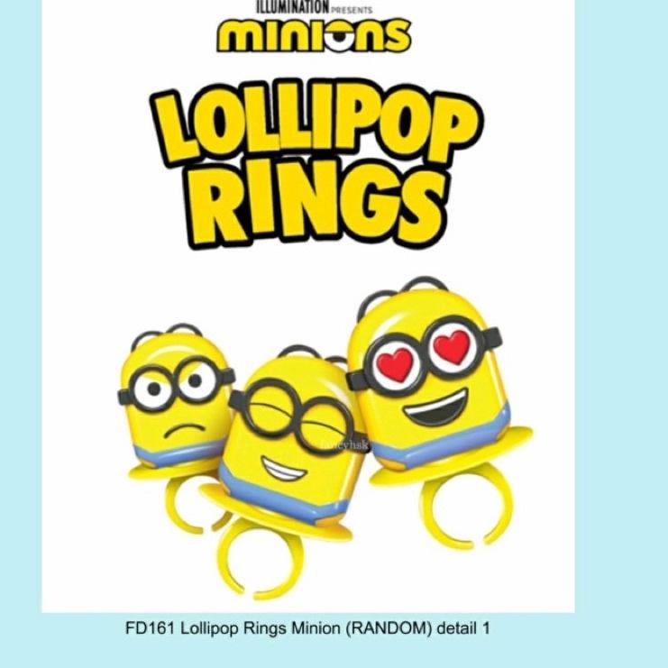 

trxDd2D7--[1 Pcs] Lollipop Ring Candy Minions Korea Permen Cincin