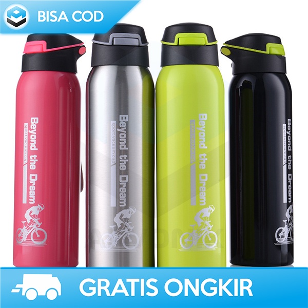 BOTOL MINUM TERMOS KETTLE DRINK BOTTLE TAHAN PANAS/DINGIN STAINLESS