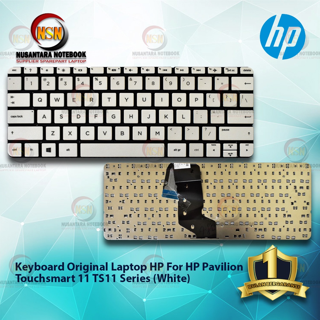 Keyboard Original Laptop For HP Pavilion Touchsmart 11 TS11 (White)