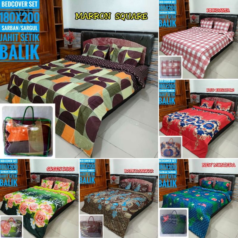 Set badcover 180*200 produsen set bc grosir badcover