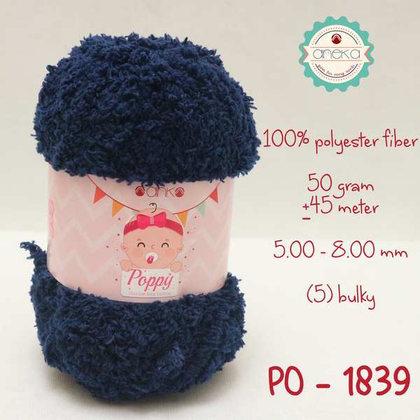 Benang Rajut Handuk Poppy / Towel Yarn - 1839