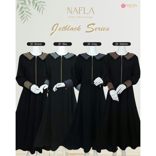 GAMIS NAFLA JETBLACK / GAMIS ONLY/ GAMIS SYAR'I/ NACITA