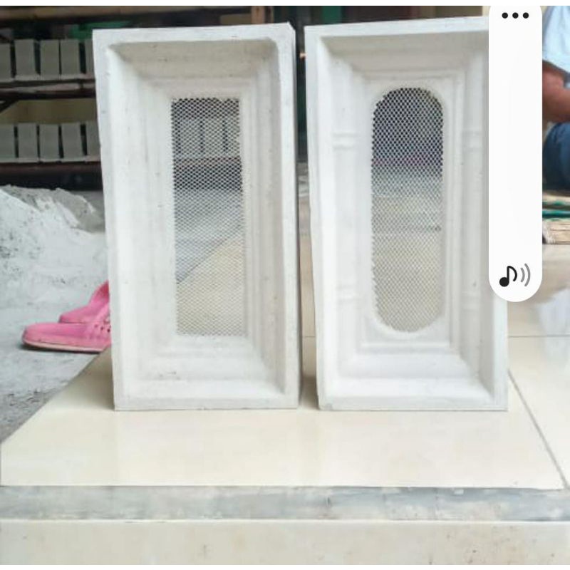 roster modern/roster beton/roster minimalis/roster motif kawat nyamuk  oval