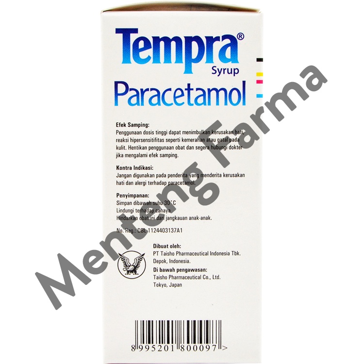 Tempra Syrup 60 mL - Pereda Demam dan Nyeri Khusus Anak-anak