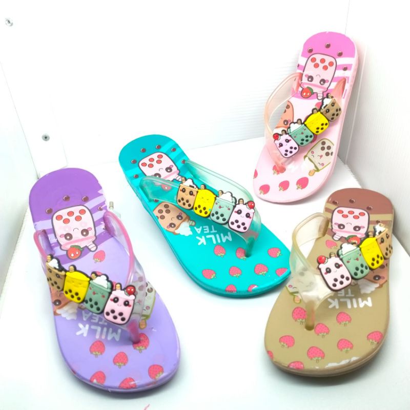 sandal jepit duluk motip Boba/sandal terbaru