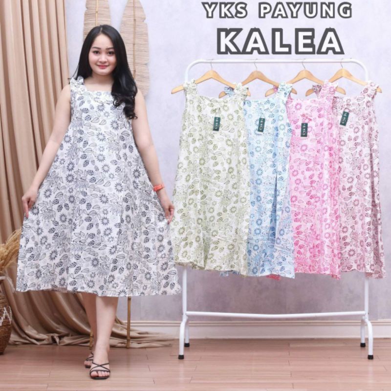 Daster Yukensi Payung 91.500 dapat 3 motif bahan rayon bahu karet ld 110