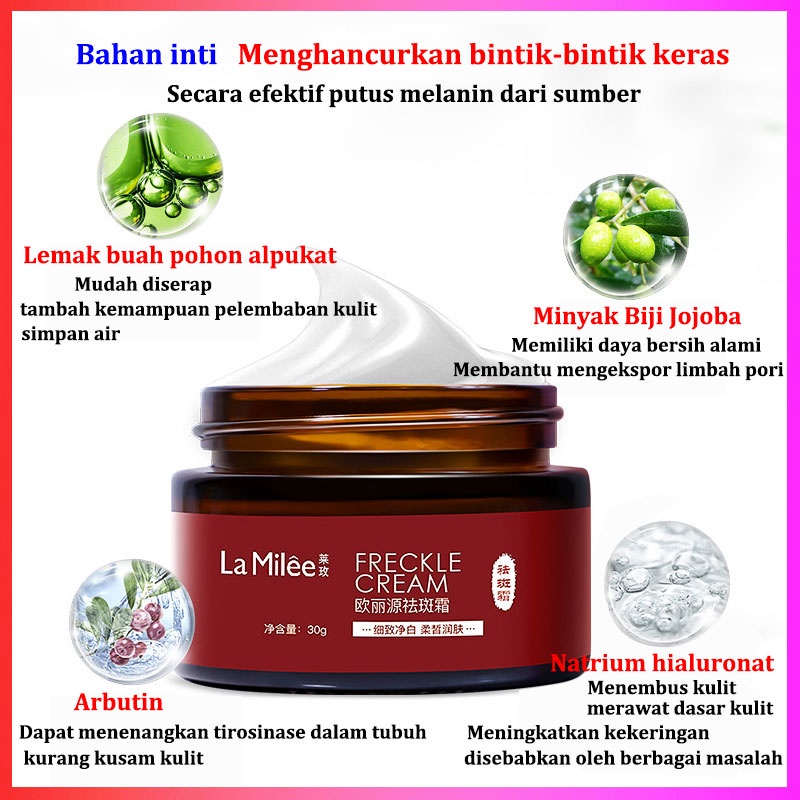 Krim pemutih Bintik Krim Pemutih Krim Pemutih wajah Krim Penghilang Melasma 30G