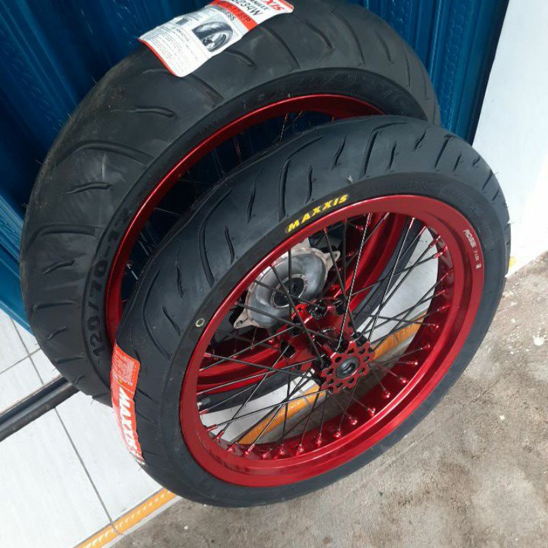 VELG SUPERMOTO CRF MERAH