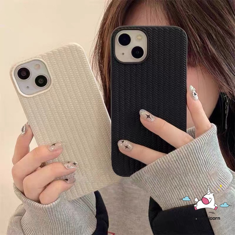 Soft Case Rajut Motif Sweater Untuk iPhone 11 12 13 14 Pro MAX 7 Plus 8 Plus SE 2020