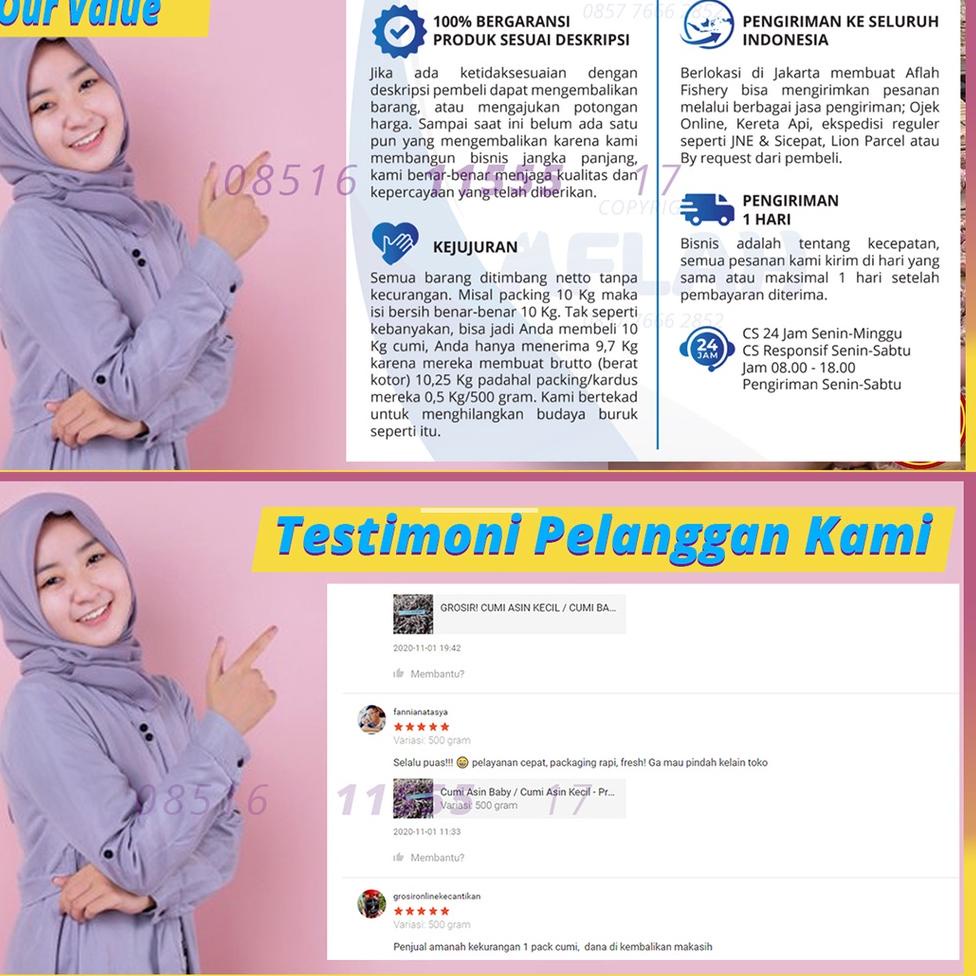 

10.10 Terlaris Baby Cumi Rebus Asin - Ikan Asin 1Kg serbuuu !