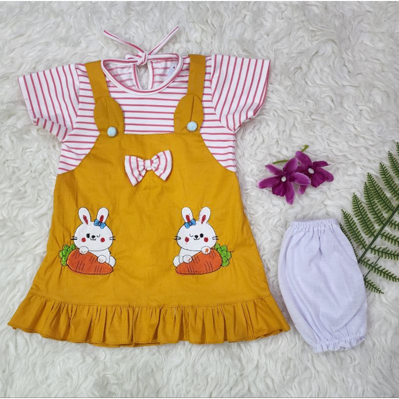 baju bayi perempuan set dress baby girl