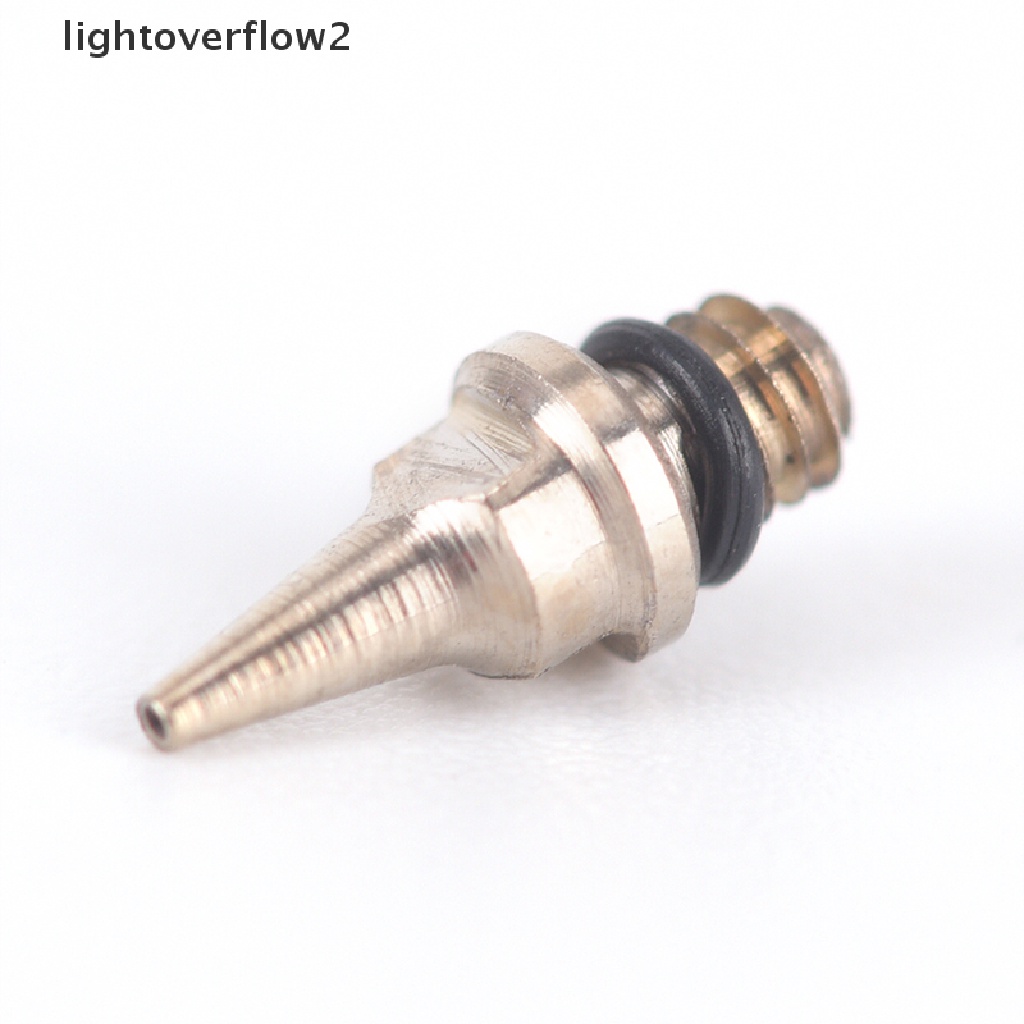 (lightoverflow2) 1pc nozzle Airbrush Pengganti 0.2 / 0.3 / 0.5mm + Jarum