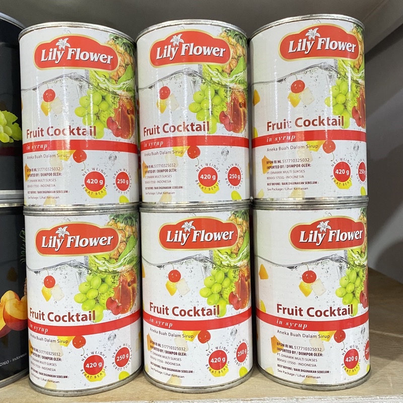 

LILY FRUIT COCKTAIL 420GR | ANEKA BUAH DALAM SIRUP KALENG 420GR