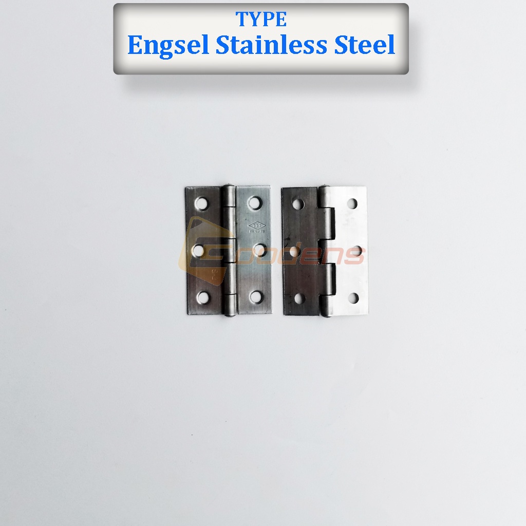 Engsel Kupu-kupu 2,5 Inch Engsel Jendela Engsel Pintu Stainless Steel