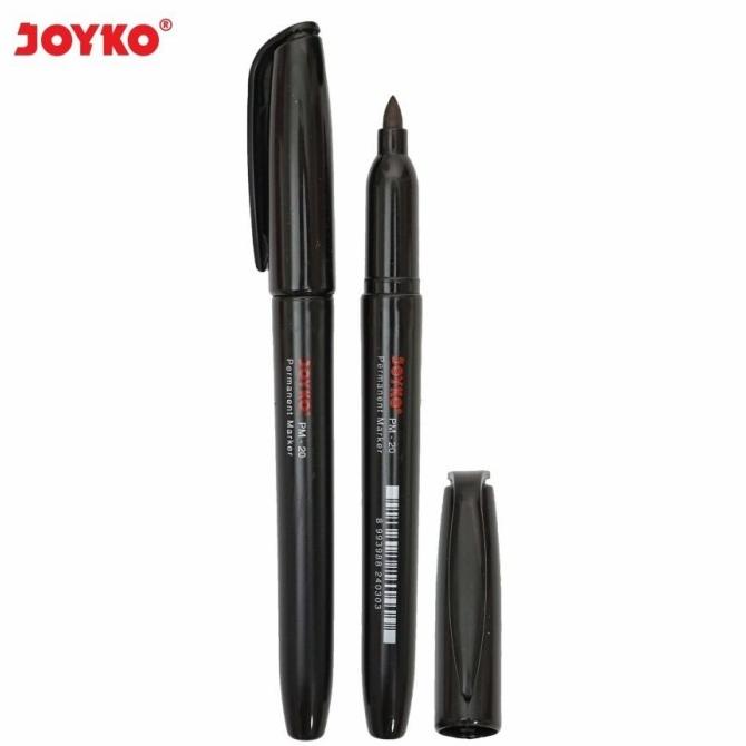 

:0:0:0] Spidol Permanen Joyko Permanent Marker Waterproof Hitam PM-20 PM20