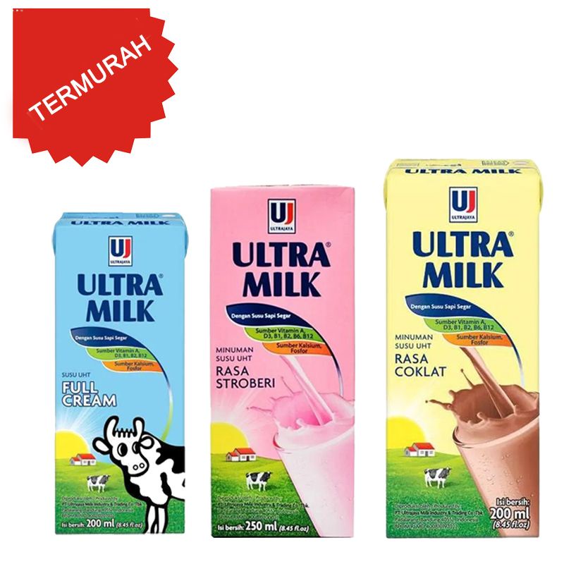 Jual Susu Ultra / Ultra Milk UHT 200ml | Shopee Indonesia