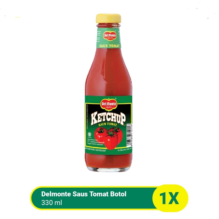 SAUS TOMAT BOTOL DEL MONTE TOMATO KETCHUP 330ML BOTTLE