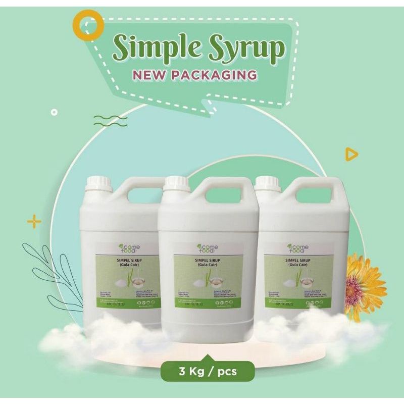 

Gula Cair Simple Syrup 3kg Sucrose Minuman Kekinian Comefood