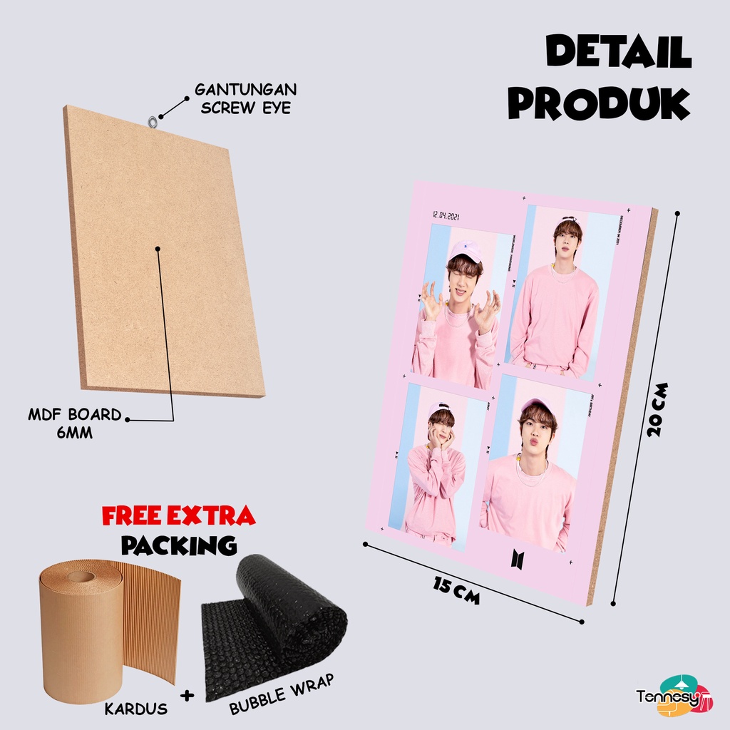 HIASAN DINDING BTS LIGHT 15x20CM WALL DECOR PAJANGAN POSTER DEKORASI DINDING KAMAR RUMAH
