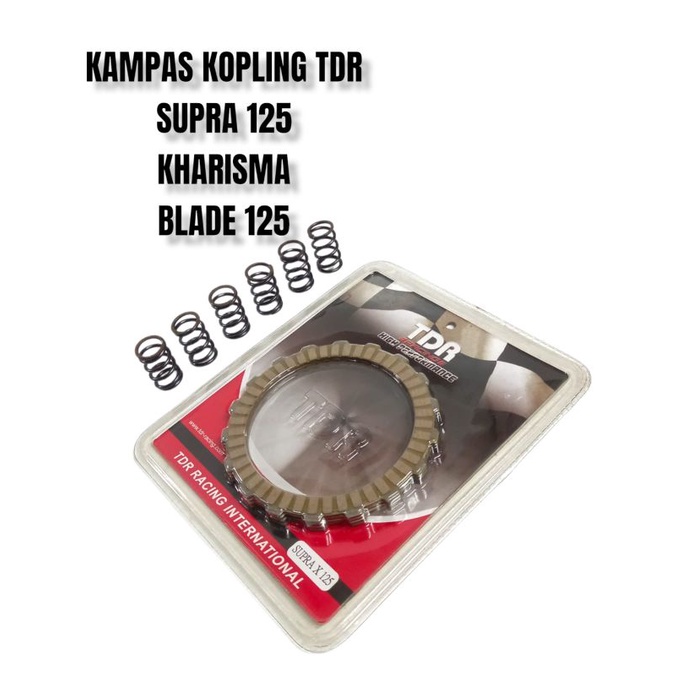 Kampas kopling Tdr racing kampas kopling supra 125 kharisma blade 125 plus per kopling tdr racing