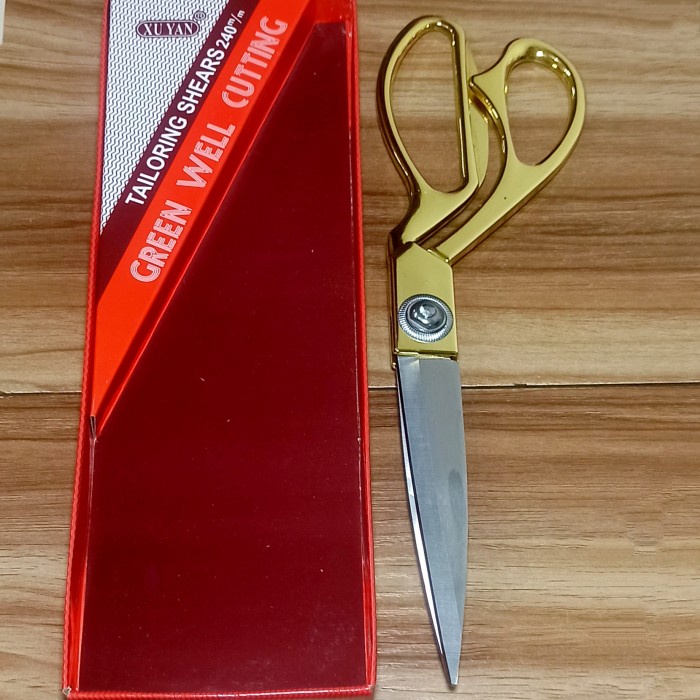 

Hot Sale Gunting Kain Green Well Pegangan Emas 240Mm Promo