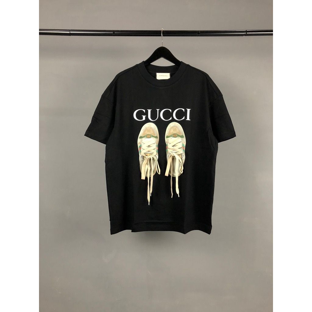 baju kaos gucci 3D SNEAKERS mirror quality 1:1 original kaos oversize tshirt unisex kaos pria oversi