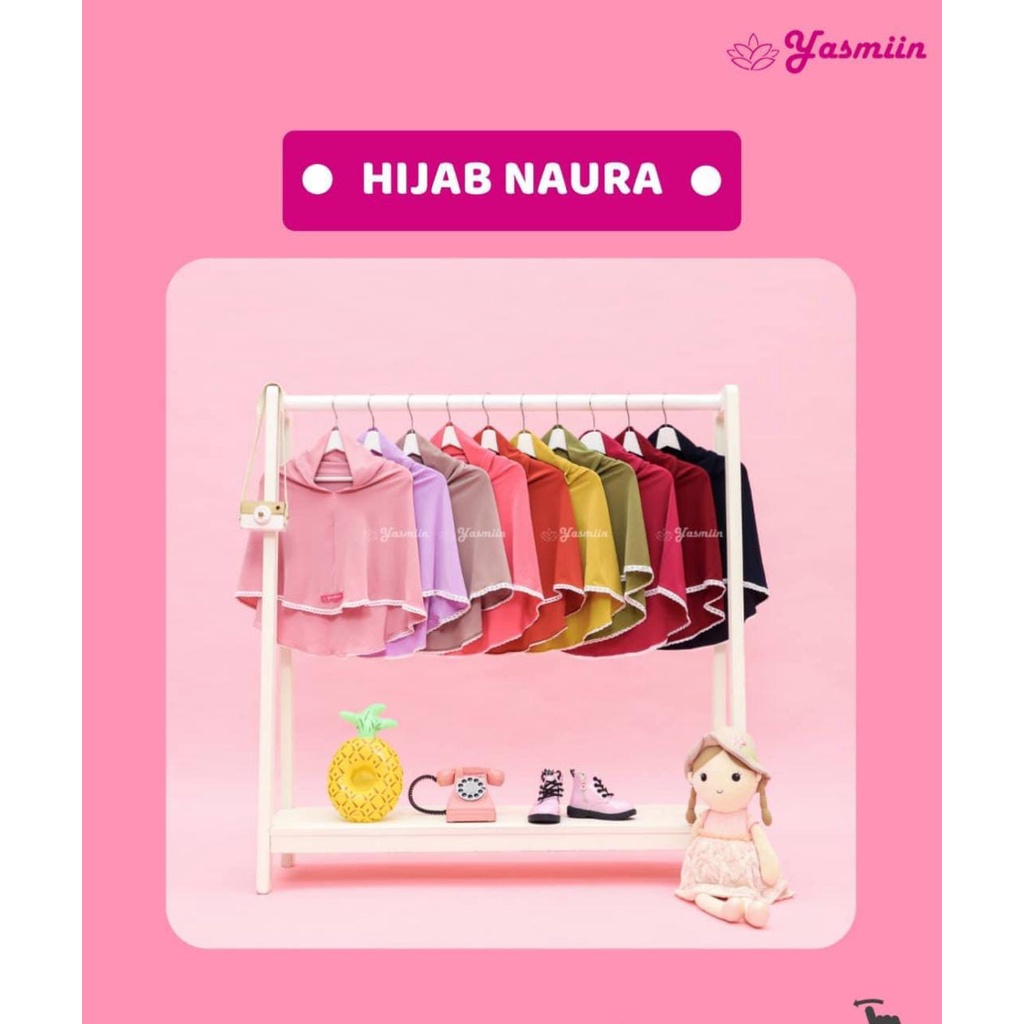 YASMIN Jilbab Anak Naura Bahan Jersey Premium 06 bulan - 2 tahun