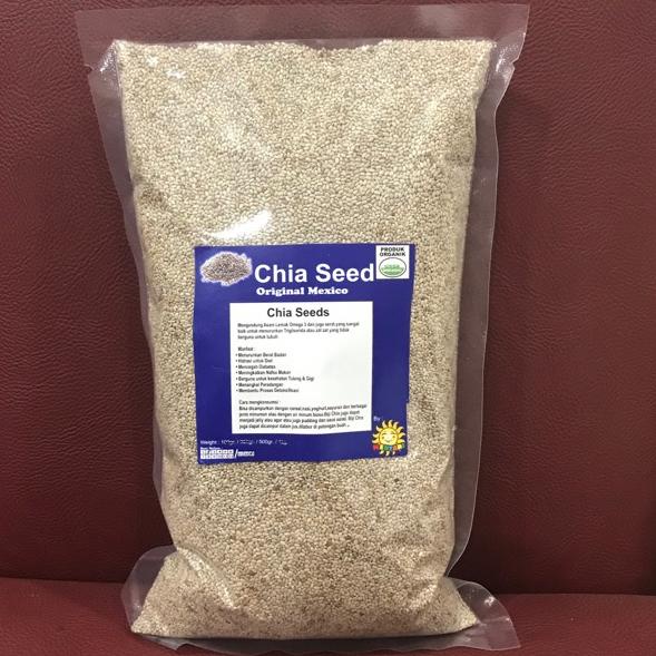 

CSBb0B5--Organic White Chia seed Mexico 500Gram /Chia seed PUTIH