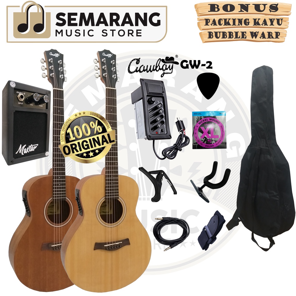 ORIGINAL!!! Gitar Akustik Elektrik Import Merk Cowboy Equalizer 7545r GW-2 NA GW 2NS
