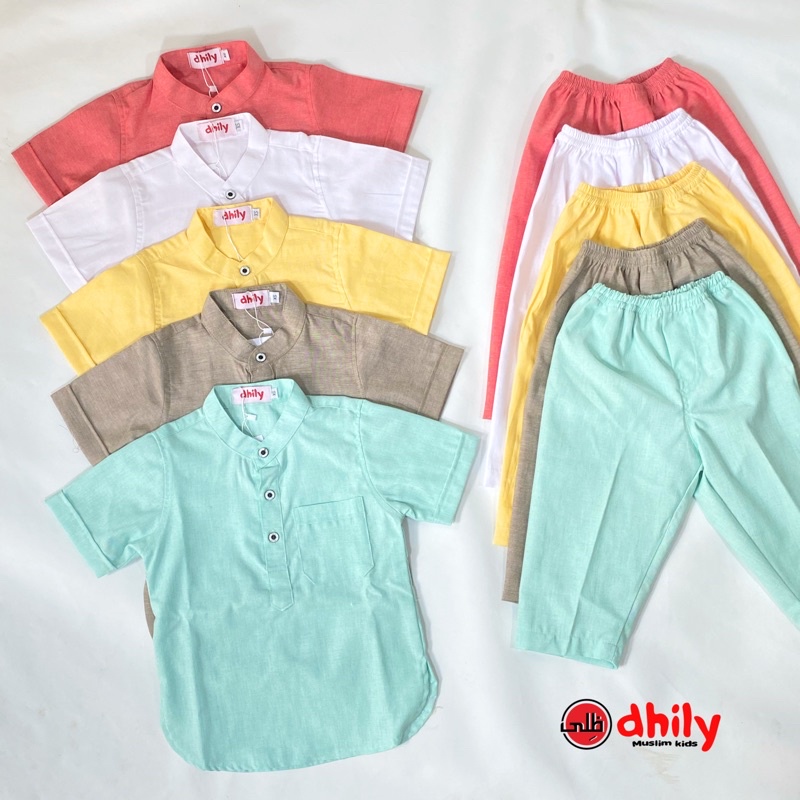 DHILY - BAJU KURTA KOKO ANAK RAMA, Baju Koko Couple Ayah Anak